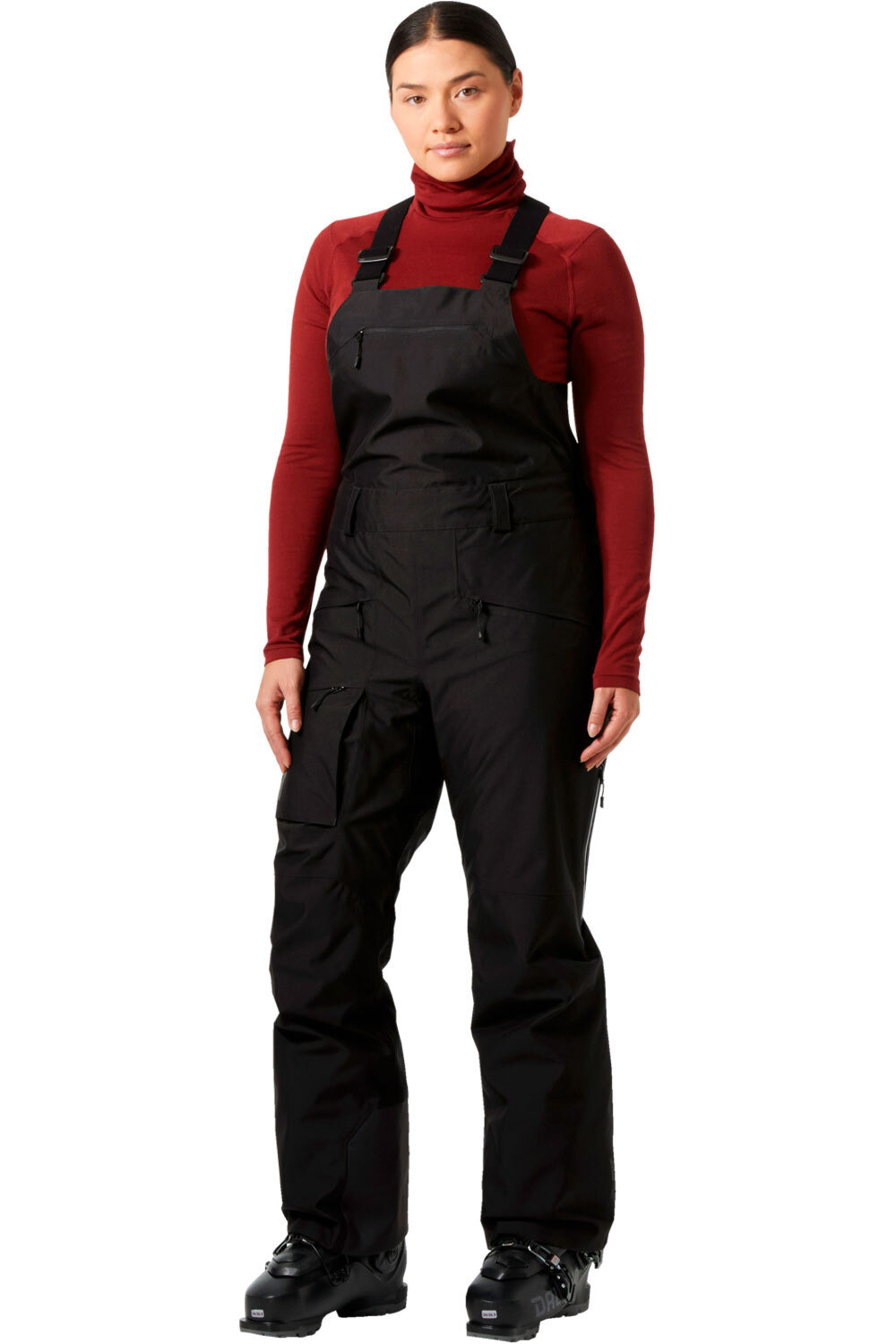 Helly Hansen pantalones esquí mujer W POWDERQUEEN BIB 2.0 PANT vista frontal