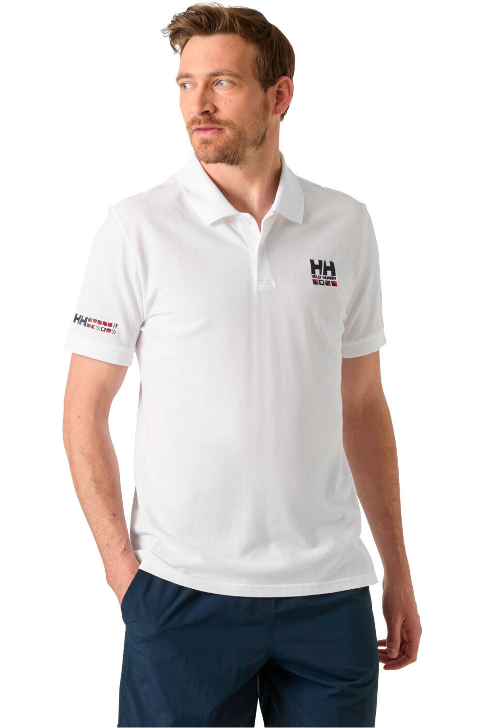 Helly Hansen polo manga corta hombre MESSINA GRAPHIC FITTED POLO vista frontal