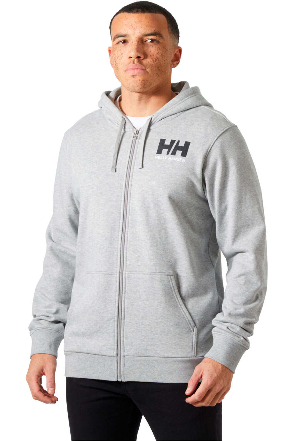 Helly Hansen sudadera hombre HH LOGO FZ HOODIE vista frontal