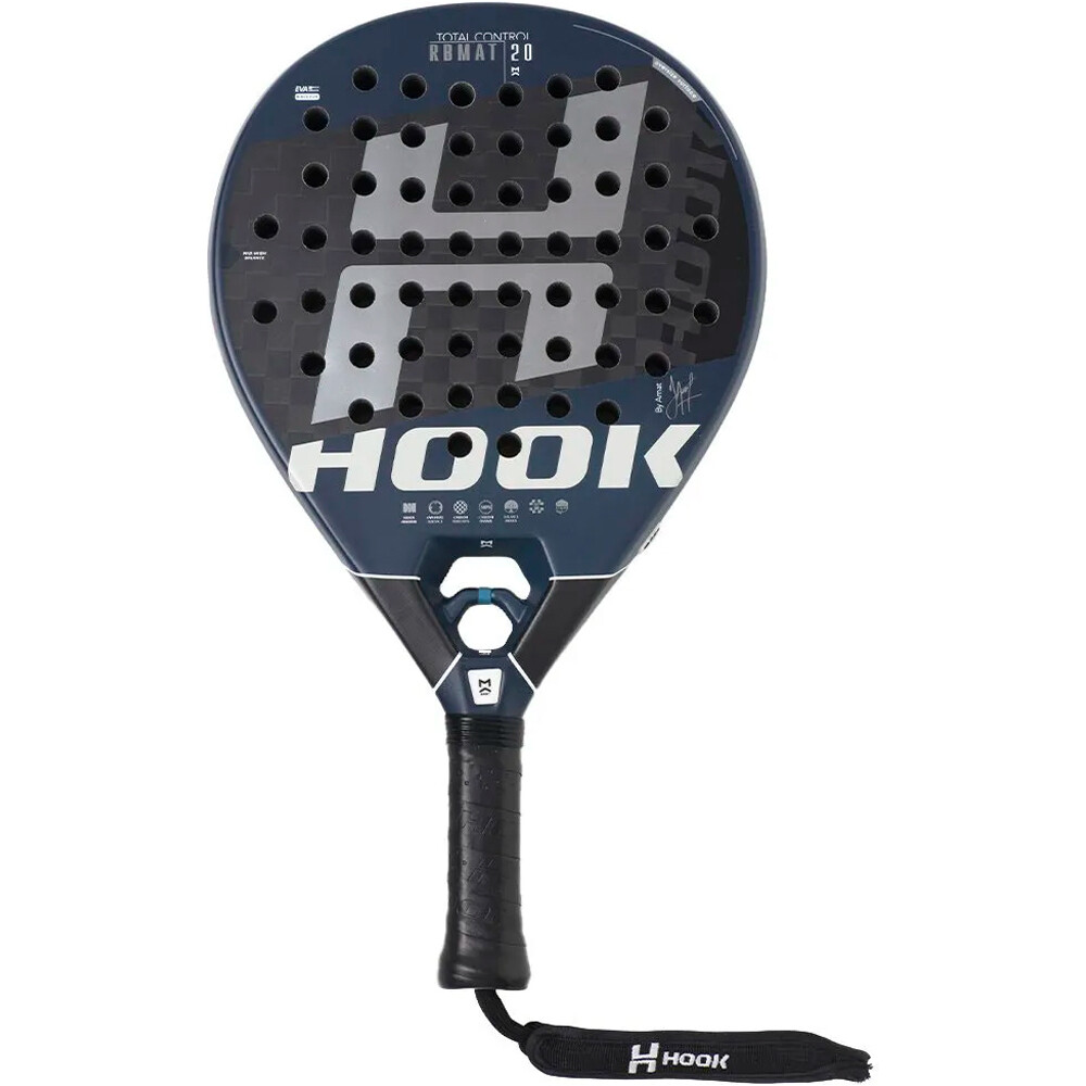 Hook Padel pala pádel adulto RBMAT TOTAL CONTROL vista frontal
