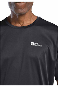 Jack Wolfskin camiseta montaña manga corta hombre TECH T M vista detalle