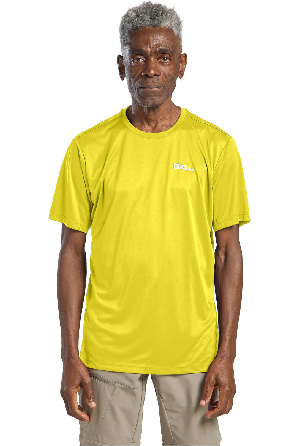Jack Wolfskin camiseta montaña manga corta hombre TECH T M vista frontal