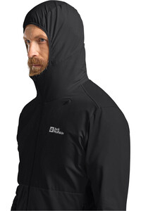 Jack Wolfskin chaqueta softshell hombre PRELIGHT TRAIL HOODY M vista detalle