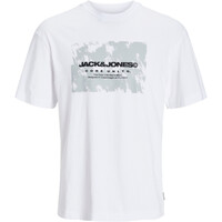 J&J camiseta manga corta hombre JCOAERO FRONT PRINT TEE SS CREW NECK vista frontal