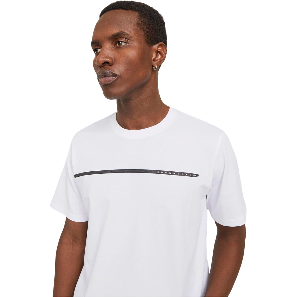 J&J camiseta manga corta hombre JCOFUSION FULL BRANDING TEE SS CREW NOOS vista detalle