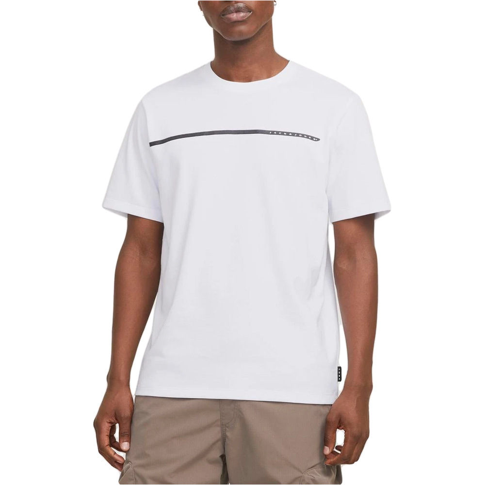J&J camiseta manga corta hombre JCOFUSION FULL BRANDING TEE SS CREW NOOS vista frontal