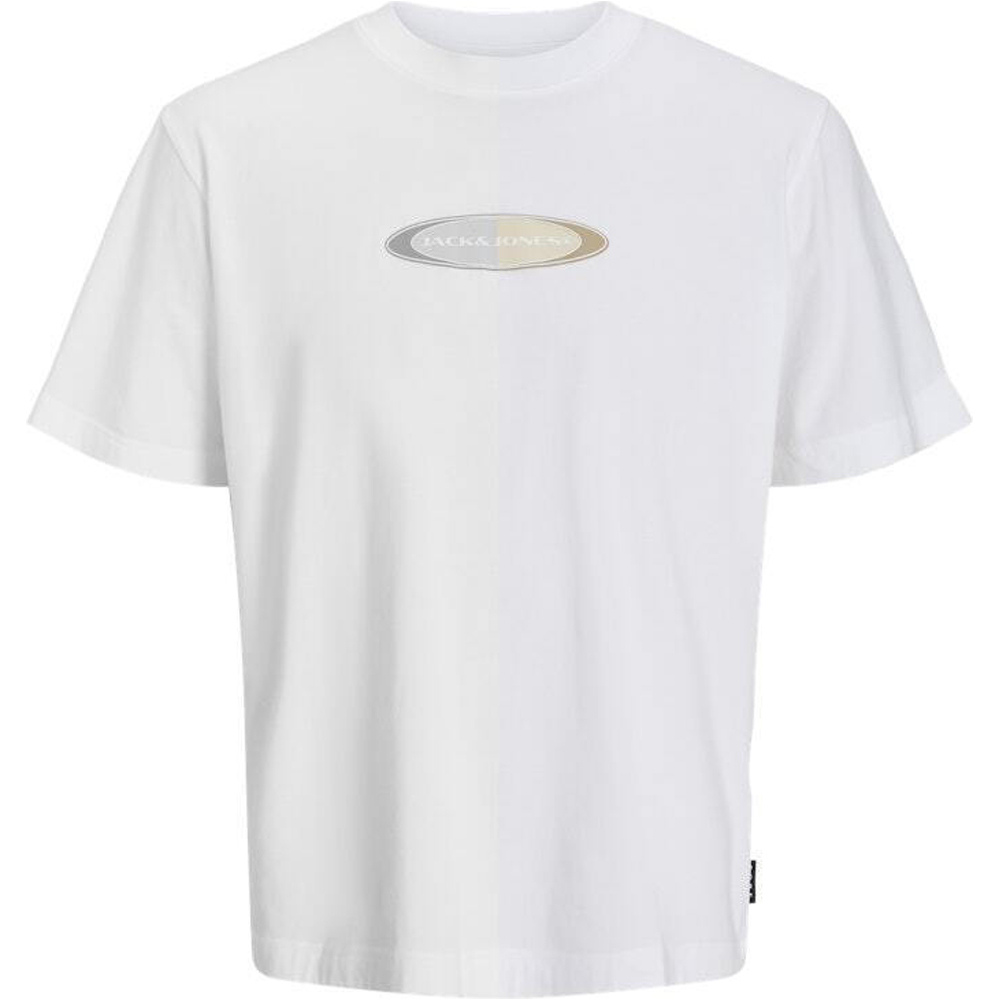 J&J camiseta manga corta hombre JCOPACER BRANDING PRINT TEE SS CREW NECK vista frontal