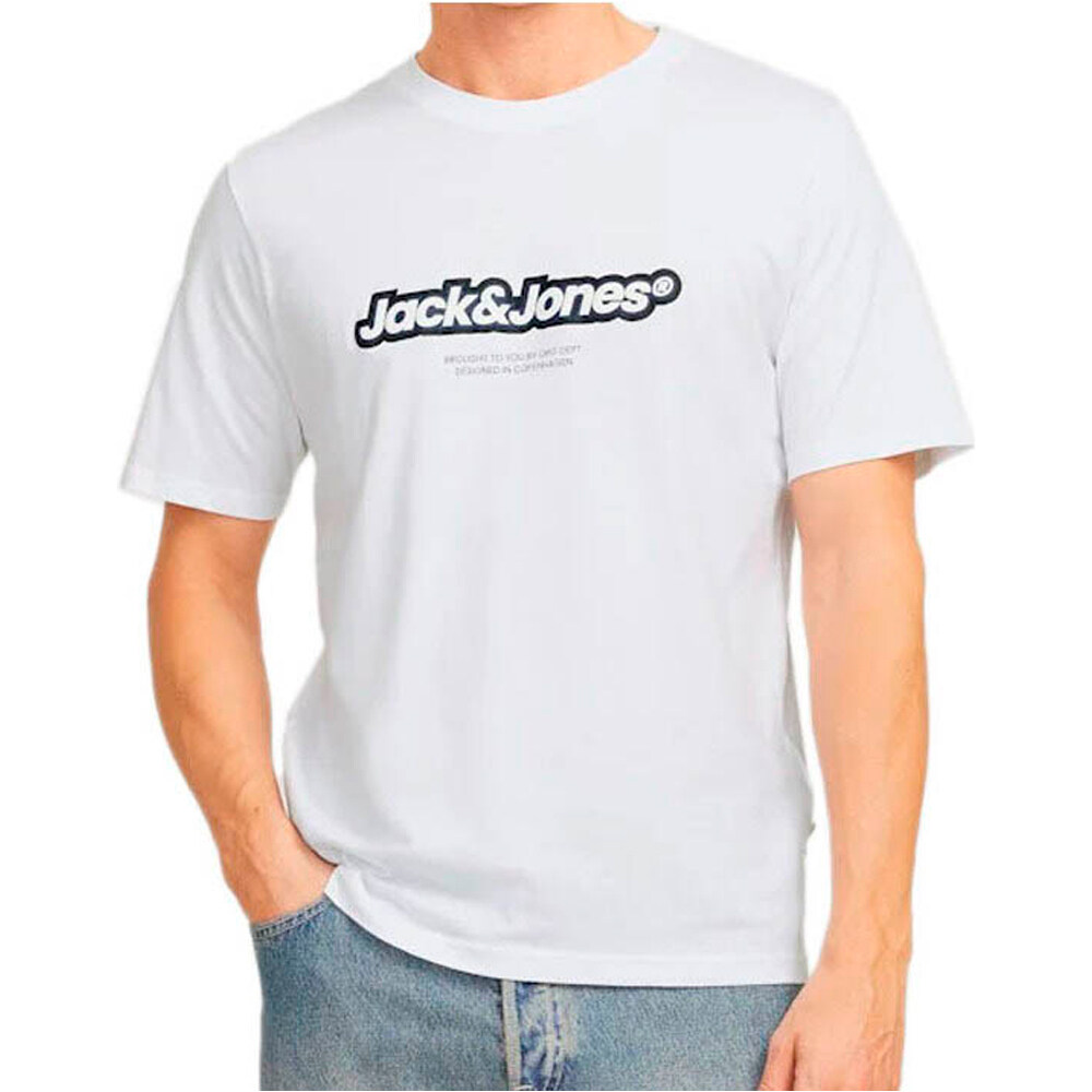 J&J camiseta manga corta hombre JORVESTERBRO NEWTON BRANDING TEE SS CN vista frontal