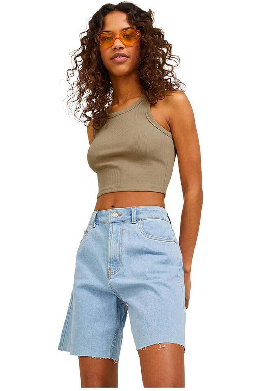 J&J camiseta tirantes mujer FALLON STR SL RIB TOP JRS NOOS vista frontal