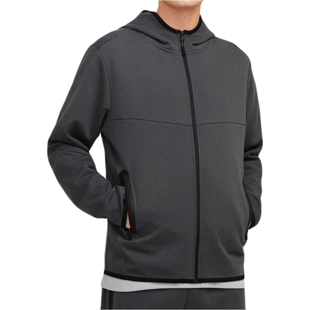 J&J sudadera hombre JCOFUSION SWEAT ZIP HOOD NOOS vista frontal