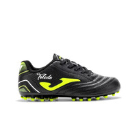 Joma botas de futbol niño cesped artificial TOLEDO JR AG NE lateral exterior