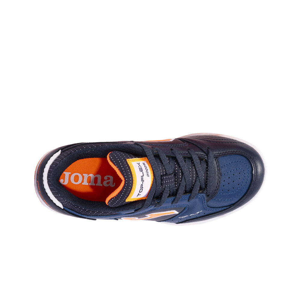 Joma botas fútbol sala niño TOP FLEX JR IN AZNA vista superior