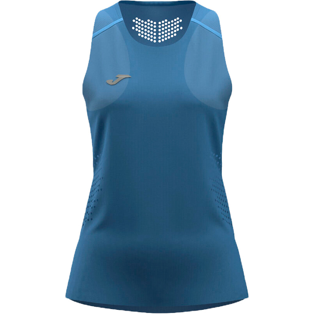 Joma camiseta tenis manga corta mujer CAMISETA SMASH W AZ vista frontal