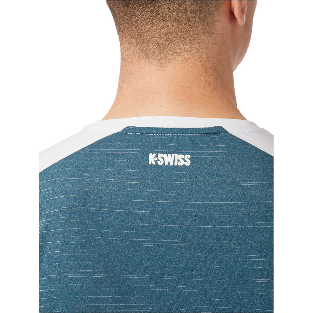 K-Swiss camiseta tenis manga corta hombre CAMISETA HYPERCOURT MIX MELANGE CREW 03