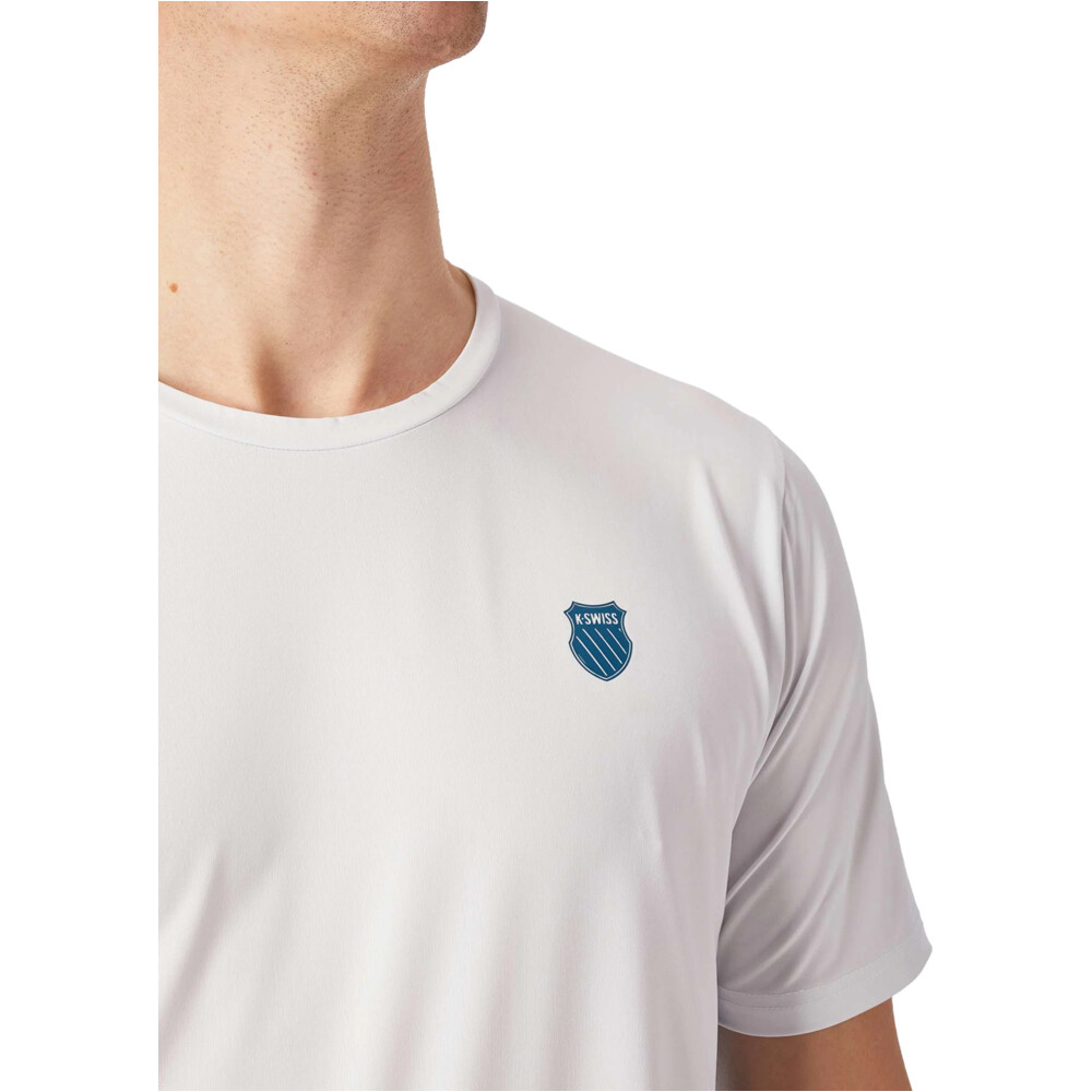 K-Swiss camiseta tenis manga corta hombre CAMISETA HYPERCOURT MIX MELANGE CREW vista detalle
