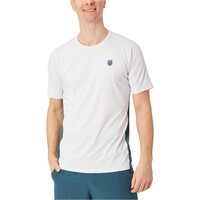 K-Swiss camiseta tenis manga corta hombre CAMISETA HYPERCOURT MIX MELANGE CREW vista frontal
