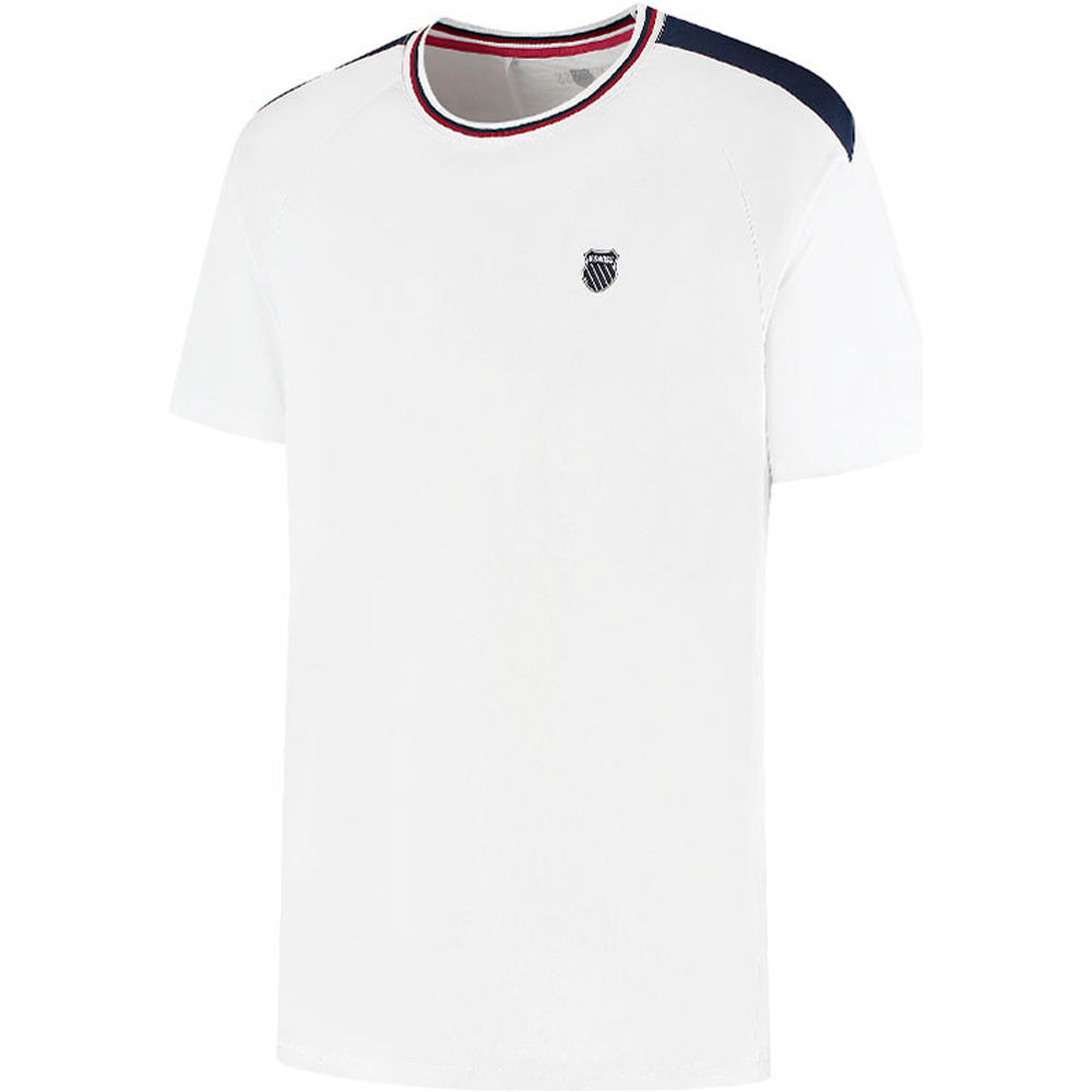 K-Swiss camiseta tenis manga corta hombre CAMISETA KS AP HYPERCOURT MESH CREW 5 vista frontal