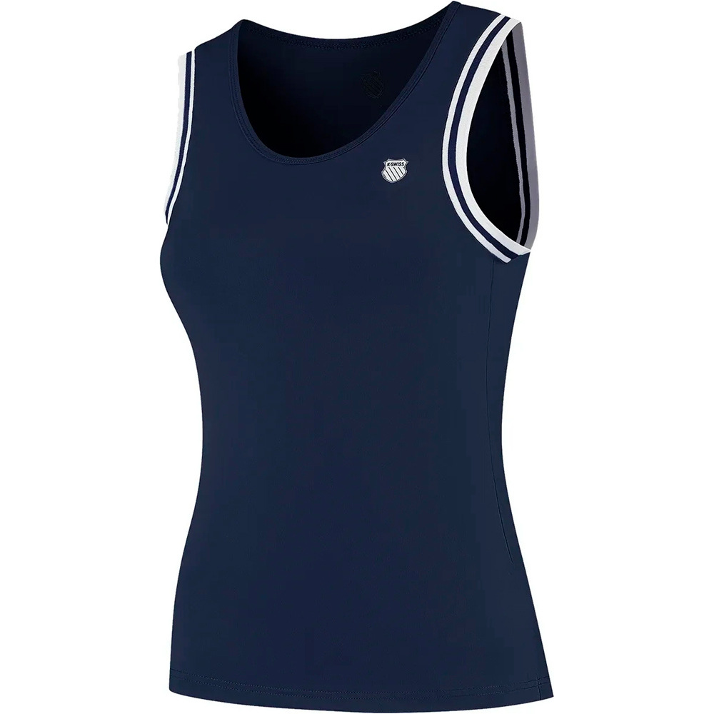 K-Swiss camiseta tenis manga corta mujer CAMISETA KS AP HYPERCOURT CLASSIC vista frontal