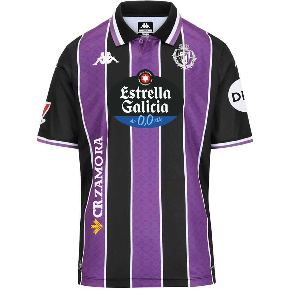 Kappa camiseta de fútbol oficiales VALLADOLID 26 AWAY vista frontal