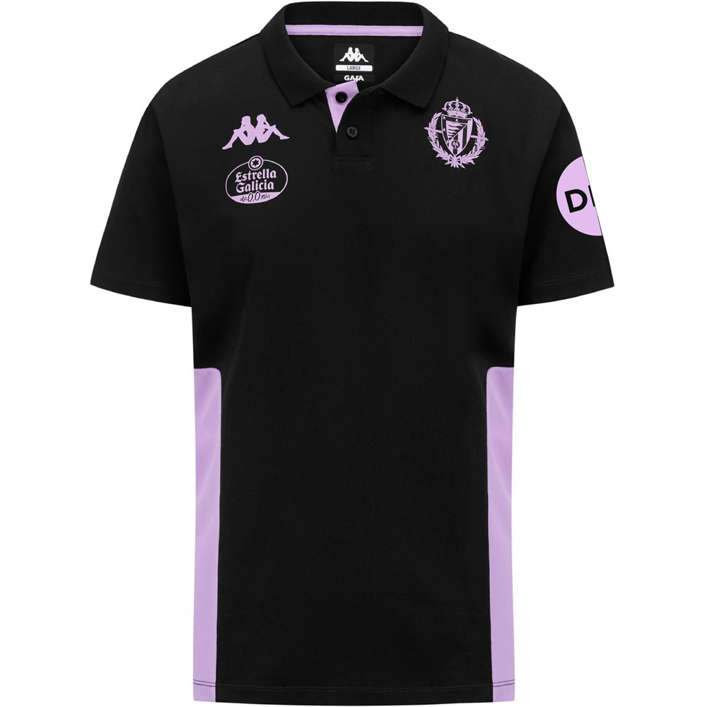 Kappa camiseta de fútbol oficiales VALLADOLID 26 POLO PLAYER vista frontal
