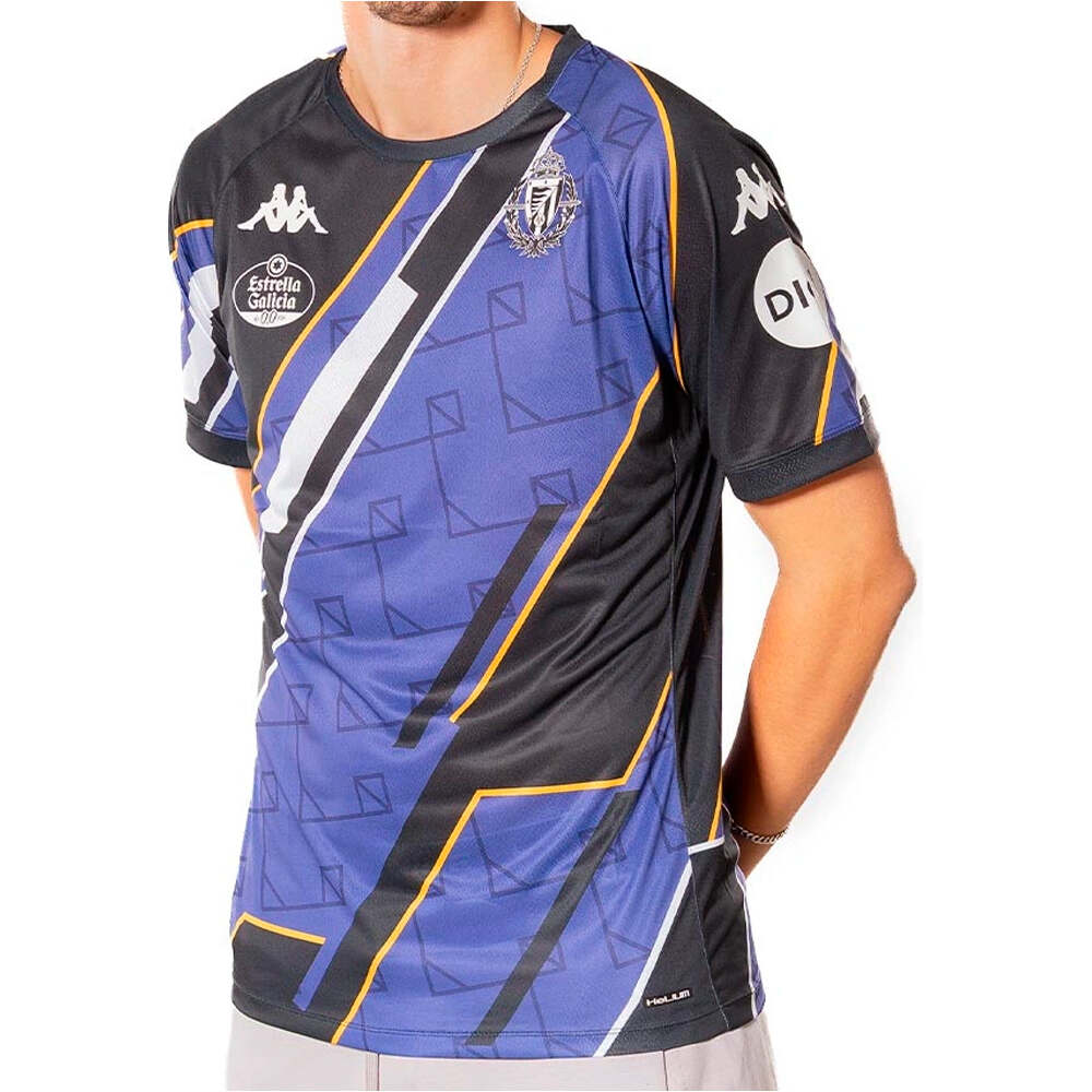 Kappa camiseta de fútbol oficiales VALLADOLID 26 PREMATCH vista frontal