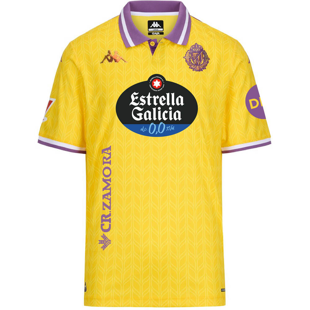 Kappa camiseta de fútbol oficiales VALLADOLID 26 THIRD vista frontal