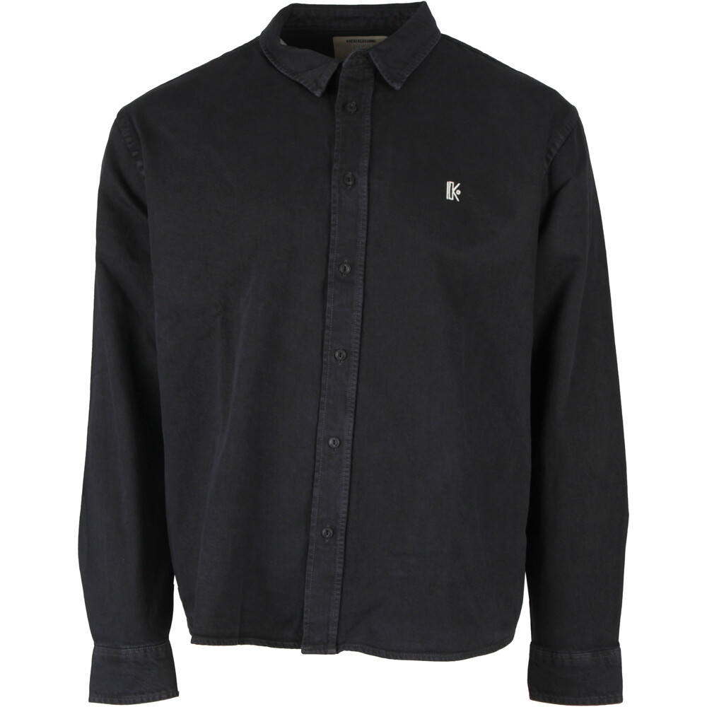 Katxi Klothing camisa manga larga hombre JAKA NOIR vista frontal