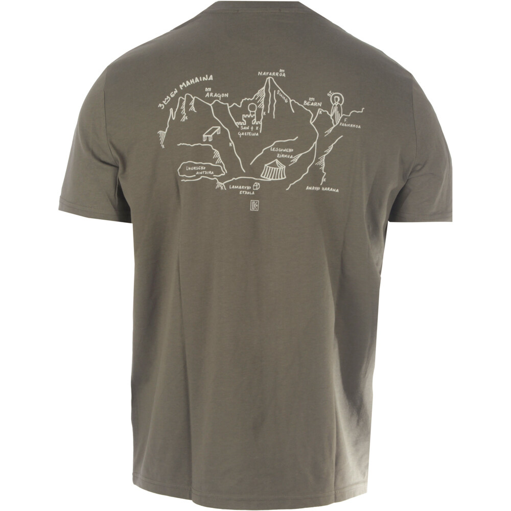 Katxi Klothing camiseta manga corta hombre ERREGEAK KAKI vista trasera