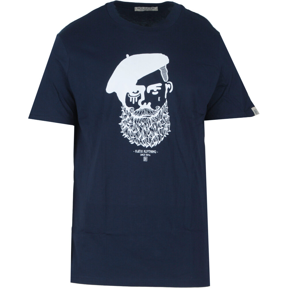 Katxi Klothing camiseta manga corta hombre KABINO NAVY/BLANC vista frontal