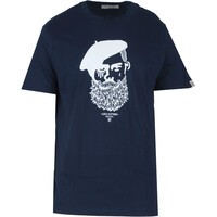 Katxi Klothing camiseta manga corta hombre KABINO NAVY/BLANC vista frontal