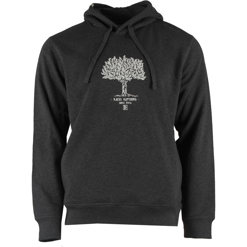 Katxi Klothing sudadera hombre HOODIE GERNIKA GRIS CHINE vista frontal