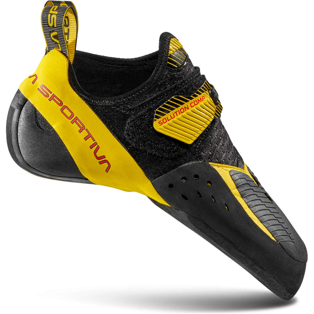 La Sportiva pies de gato Solution Comp lateral exterior