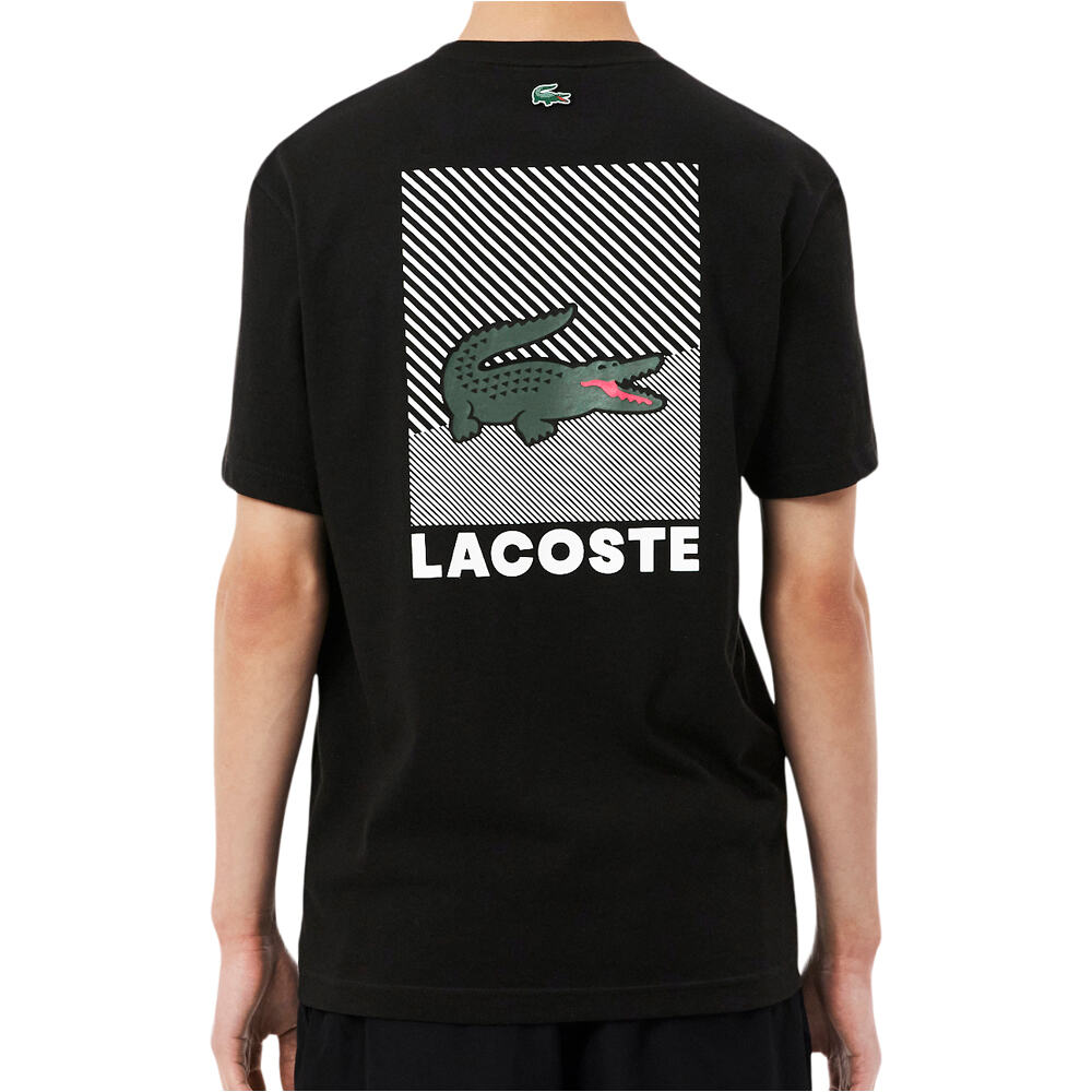 Lacoste camiseta manga corta hombre Tee graphic bak entry vista trasera