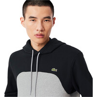 Lacoste sudadera hombre sweatshirt bloq hoody vista detalle