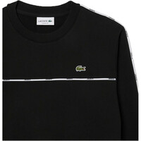 Lacoste sudadera hombre sweatshirt tape crew 04
