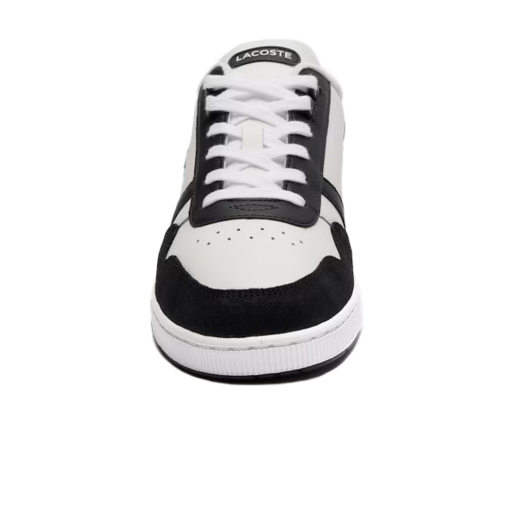 Lacoste zapatilla moda hombre T-CLIP LOGO LEATHER lateral interior