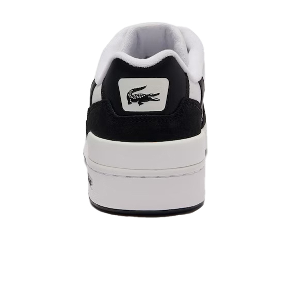 Lacoste zapatilla moda hombre T-CLIP LOGO LEATHER vista trasera