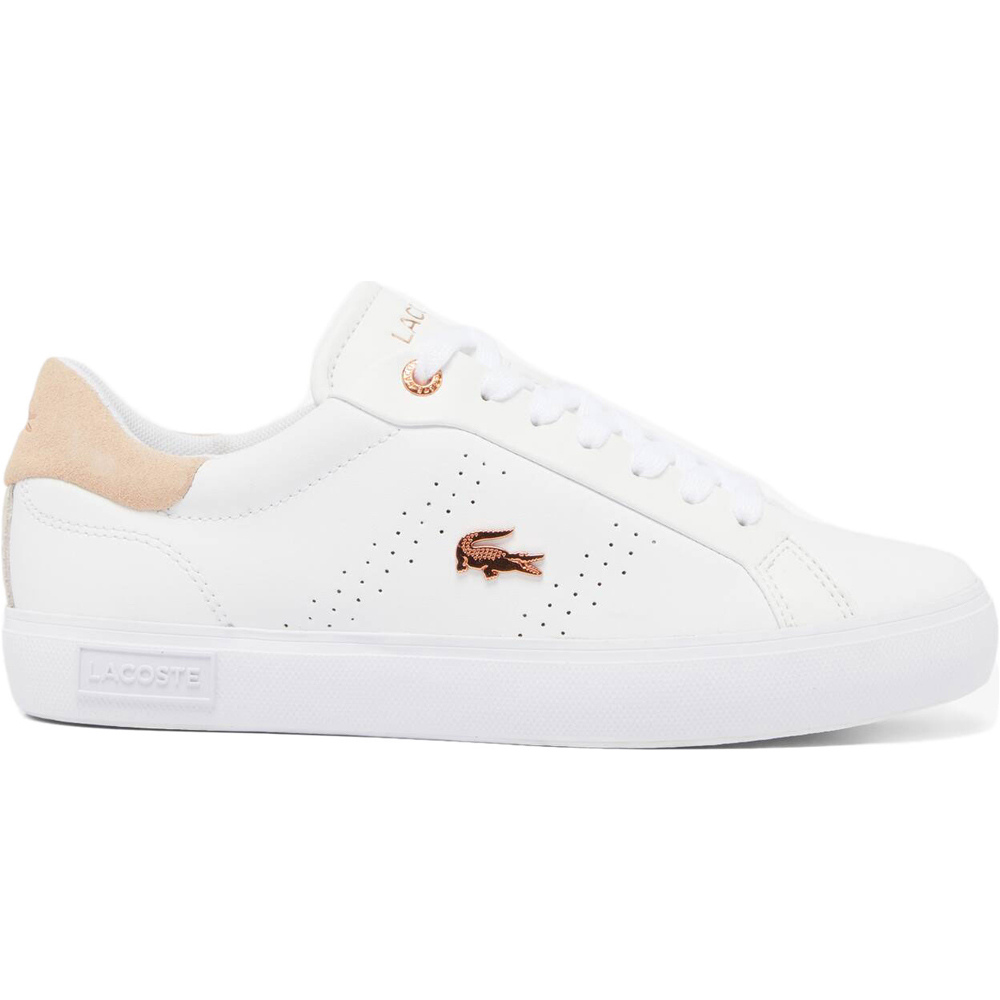 Lacoste zapatilla moda mujer POWERCOURT 2.0 2241 SFA lateral exterior