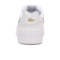 Lacoste zapatilla moda mujer T-CLIP LEATHER SNEAKERS vista trasera