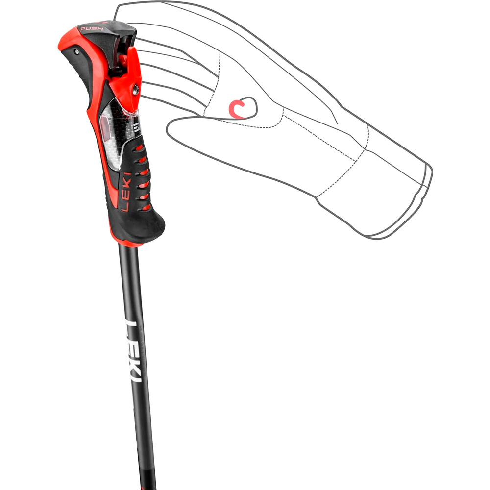 Leki bastones esquí AIRFOIL 3D BLK-DARK ANTH-BRIGHT RED 04