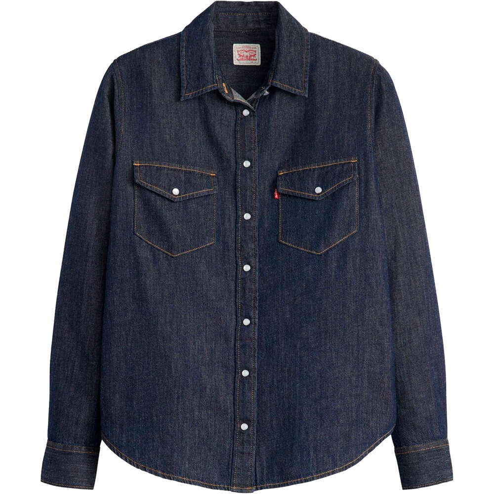 Levi'S camisa manga larga mujer ICONIC WESTERN DARK INDIGO - FLAT FINISH 03