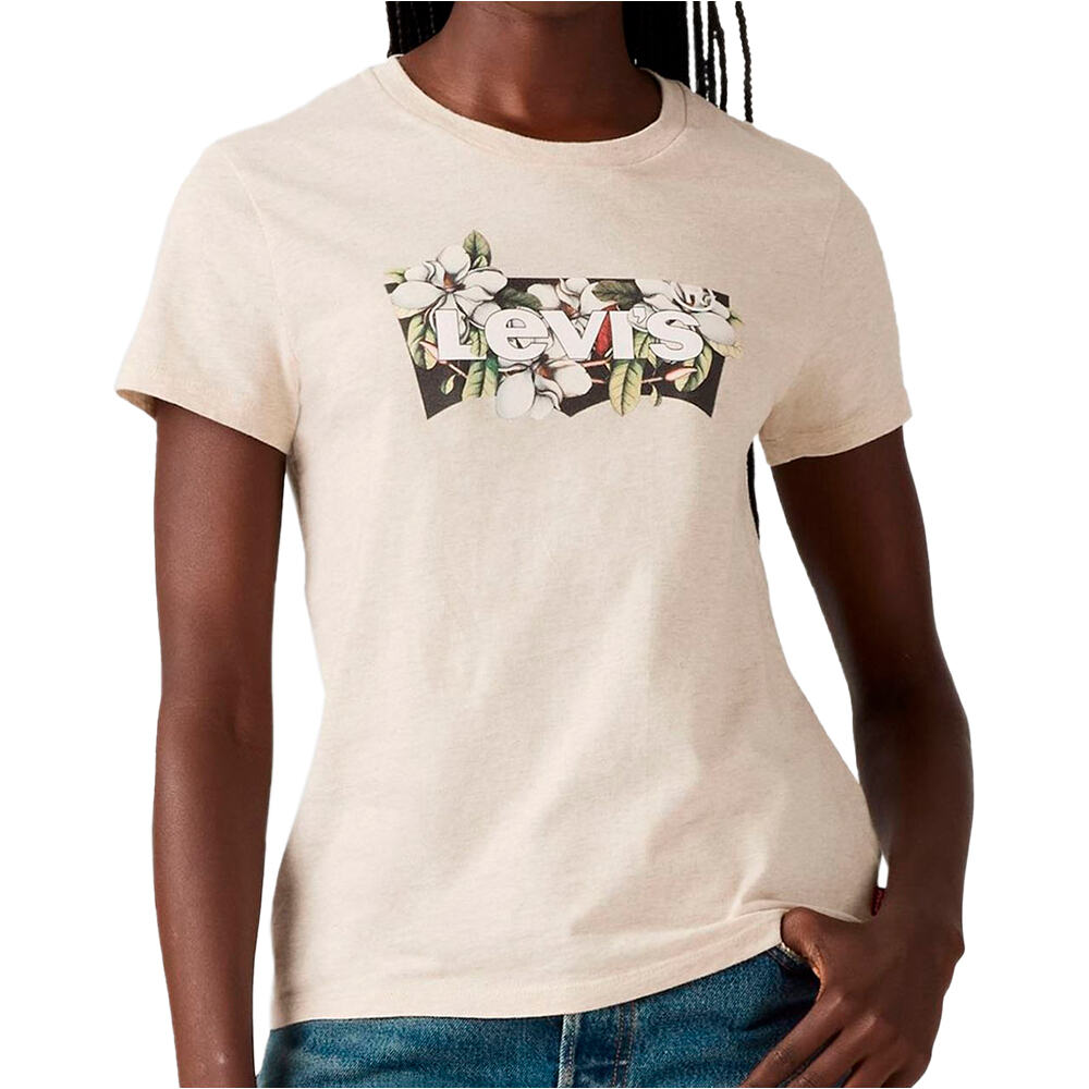 Levi'S camiseta manga corta mujer THE PERFECT TEE NEUTRALS vista frontal