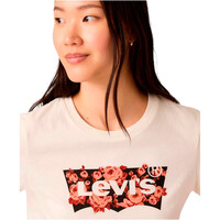 Levi'S camiseta manga corta mujer THE PERFECT TEE WHITES vista detalle