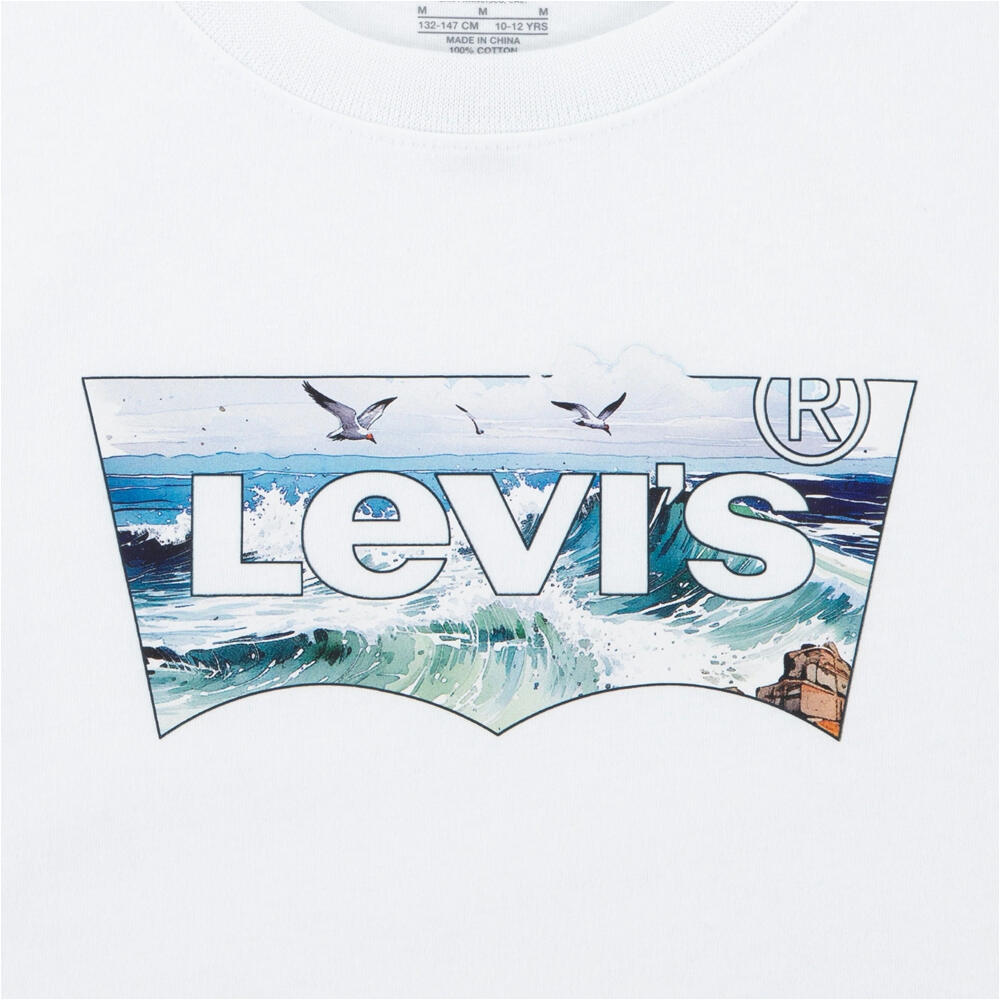 Levi'S camiseta manga corta niño LVB CRASHING WAVES BATWING TEE vista detalle