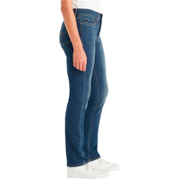 Levi'S pantalón mujer 314 SHAPING STRAIGHT DARK INDIGO - WORN IN vista detalle