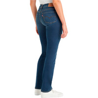 Levi'S pantalón mujer 314 SHAPING STRAIGHT DARK INDIGO - WORN IN vista trasera