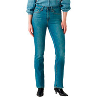 Levi'S pantalón mujer 725 HIGH RISE BOOTCUT MED INDIGO - WORN IN vista frontal