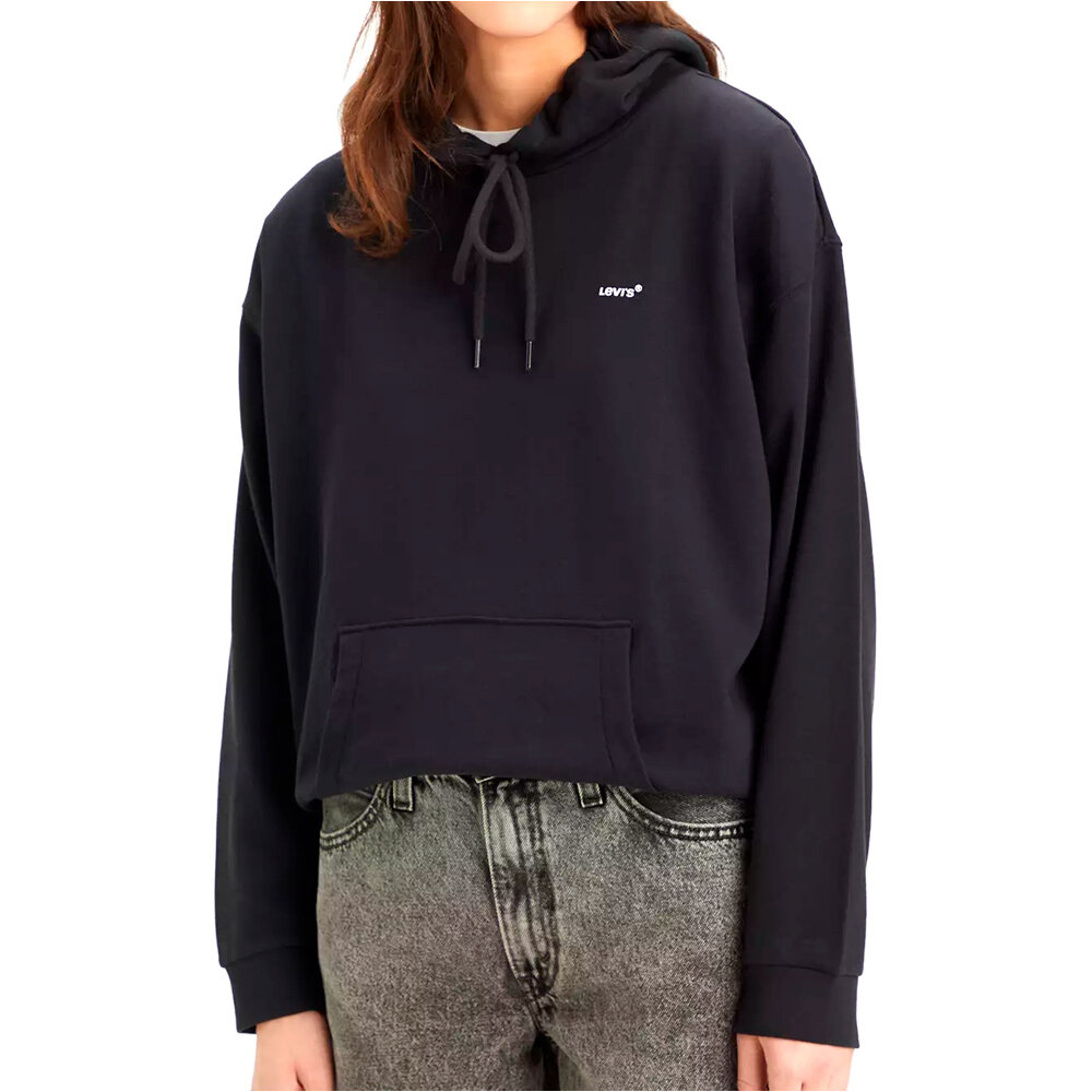 Levi'S sudadera mujer EVERYDAY HOODIE BLACKS vista frontal