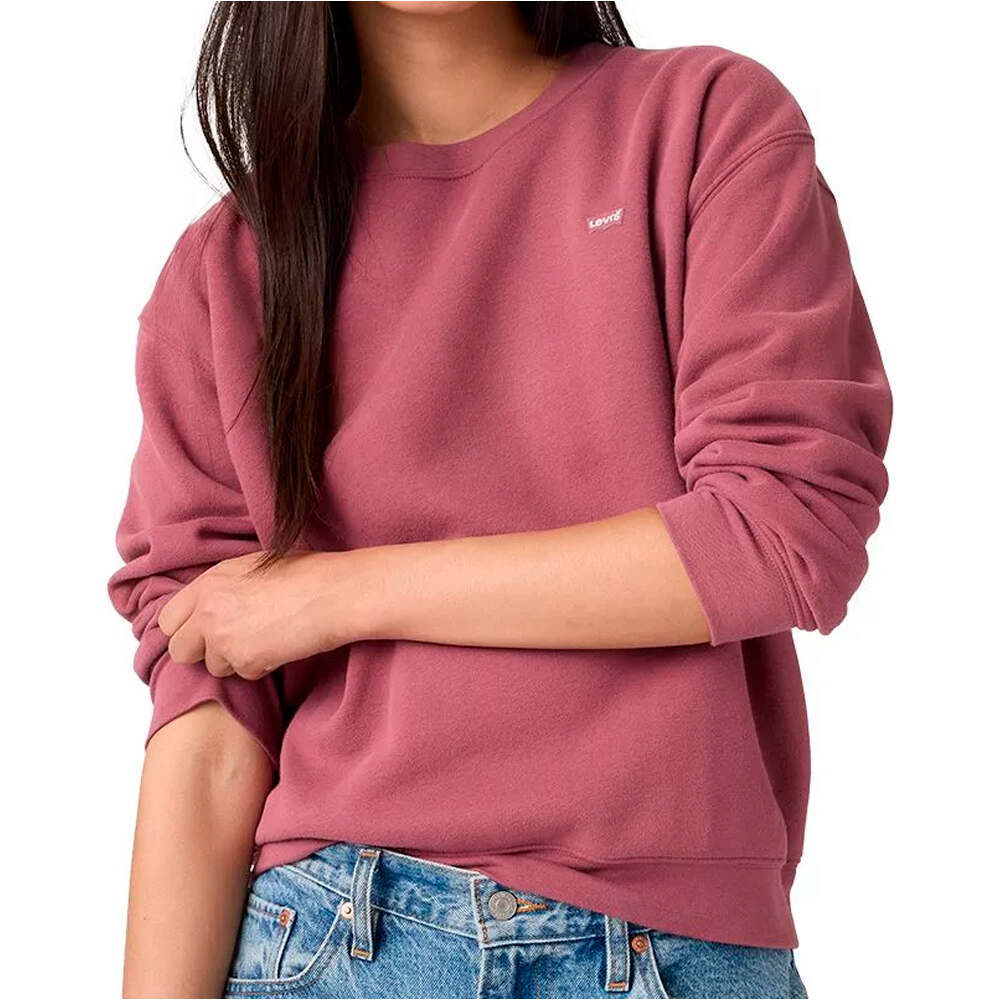 Levi'S sudadera mujer EVERYDAY SWEATSHIRT CRUSHED BERRY vista frontal