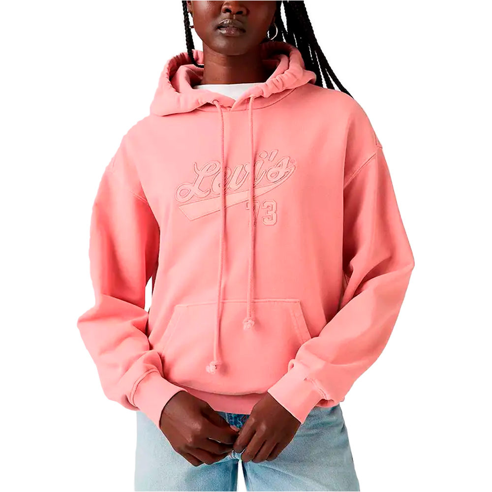 Levi'S sudadera mujer GRAPHIC HERITAGE HOODIE PINKS vista frontal
